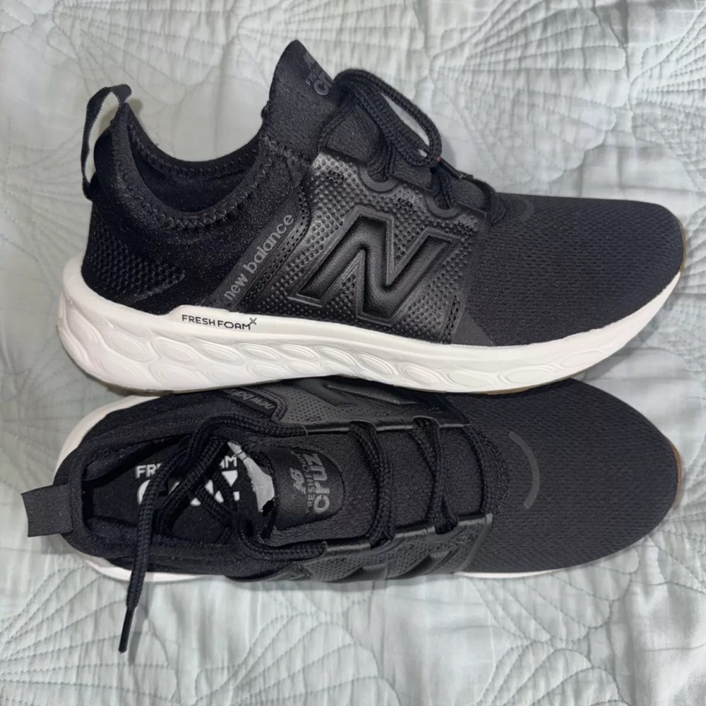 New Balance Unisex Fresh Foam X Cruz Black Running Shoes Sneakers M9 And W10.5 - Picture 6 of 7